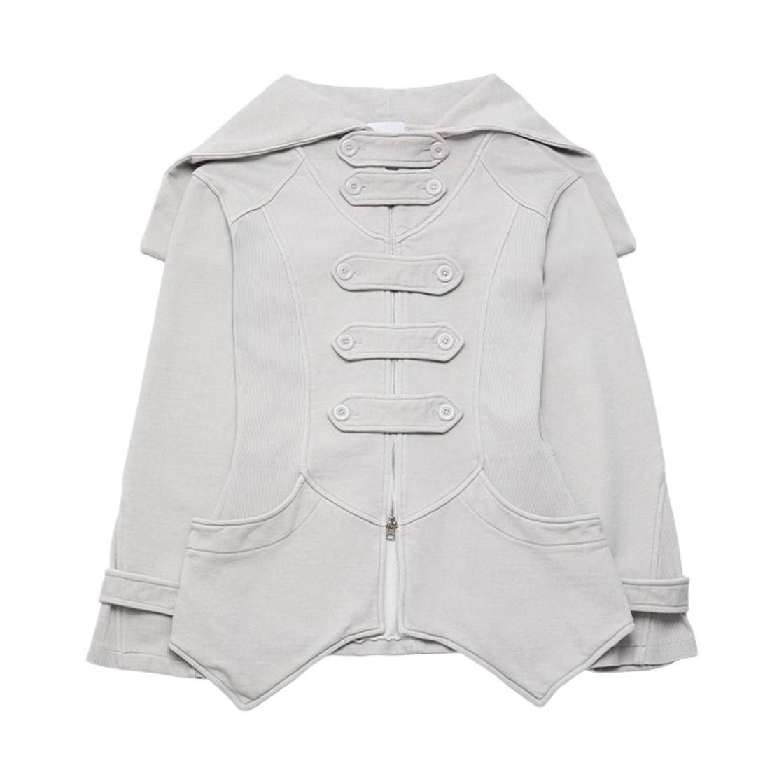 26SSJK001 WET TAG Armor Tab Hooded Jacket Oatmeal