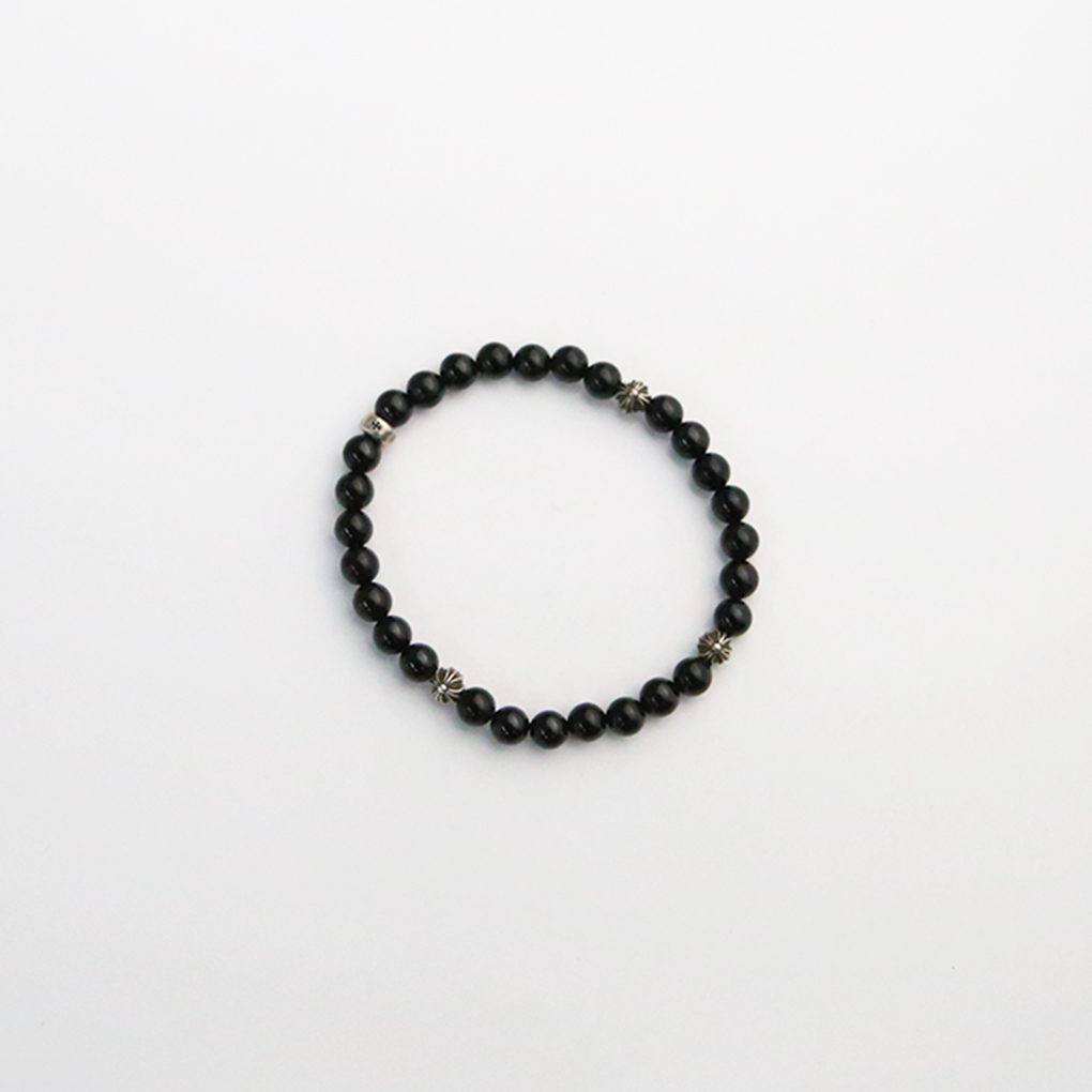 한스룸 크롬하츠 6mm 4 실버 볼 비즈 팔찌(Hansroom Chrome Hearts 6mm 4 Silver Balll Bead Bracelet) - 2