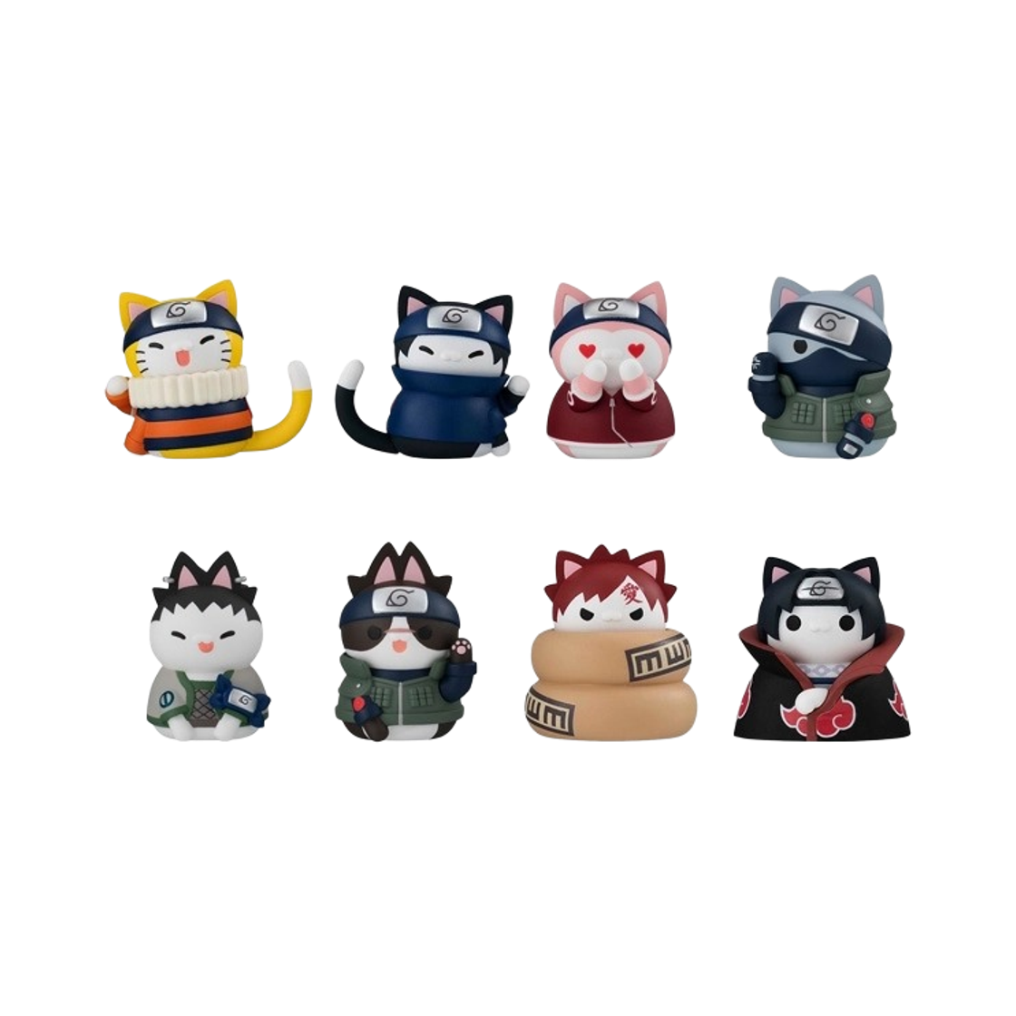 [예약배송] 메가하우스 메가캣 프로젝트 냐루토 나뭇잎 마을의 유쾌한 냥코들 편 REBOOT 8종세트([예약배송] Megahouse MEGA CAT PROJECT NARUTO Nyaruto!
CATS of KONOHA VILLAGE REBOOT)