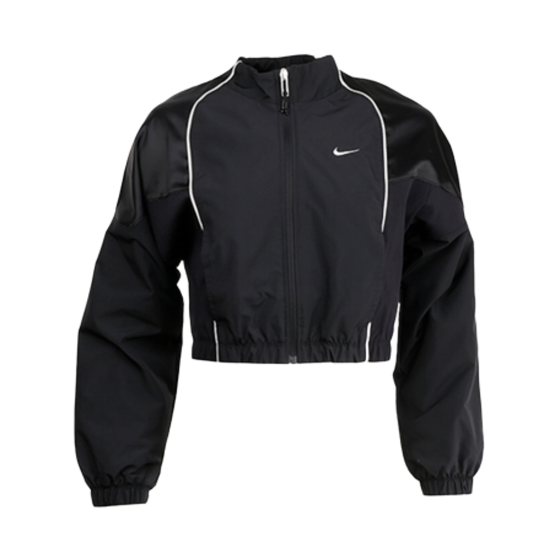 (W) 나이키 슈렁큰 트랙 자켓 블랙((W) Nike Shrunken Tracksuit Jacket Black) - 1