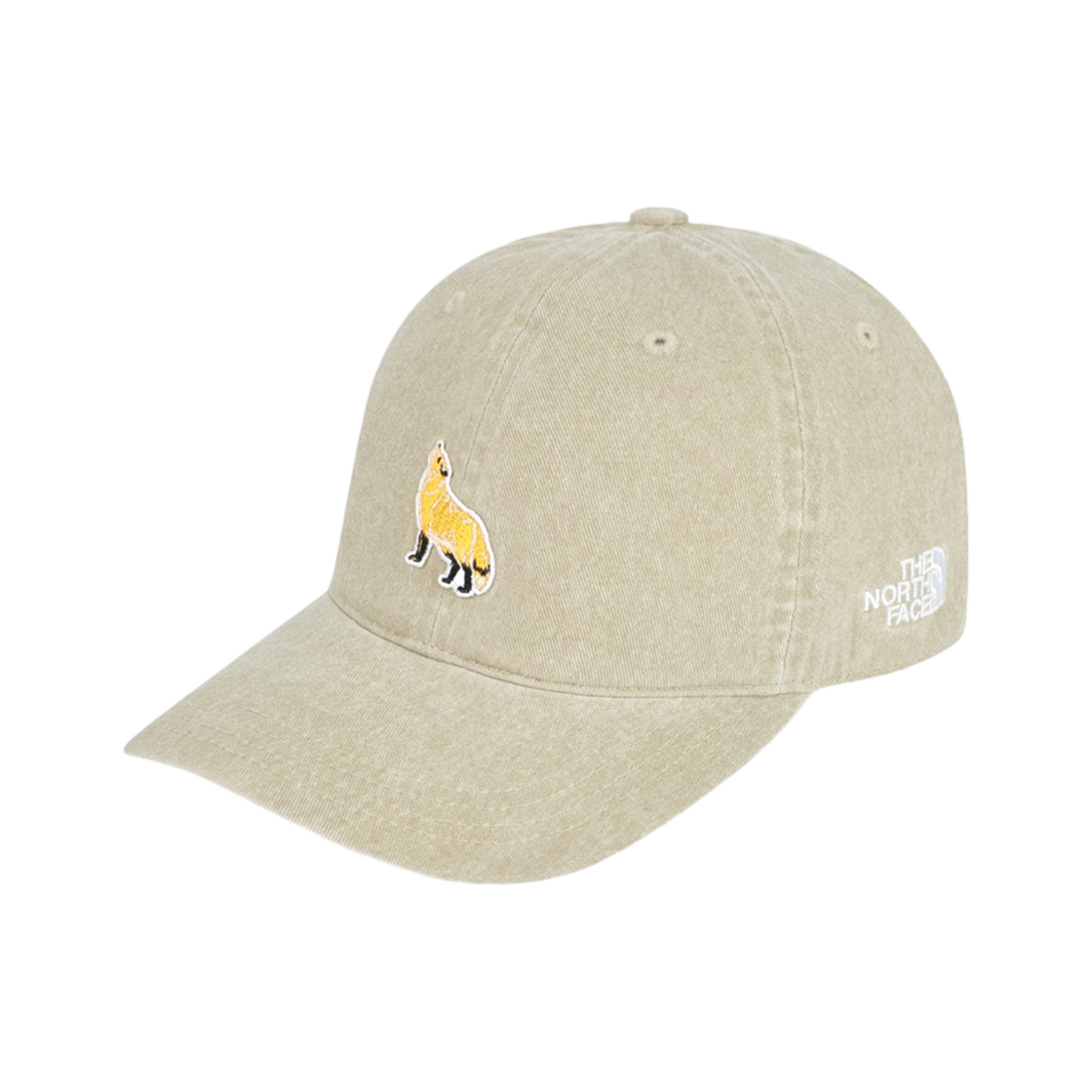 NE3CS06M The North Face White Label Logo Ball Cap WP Beige