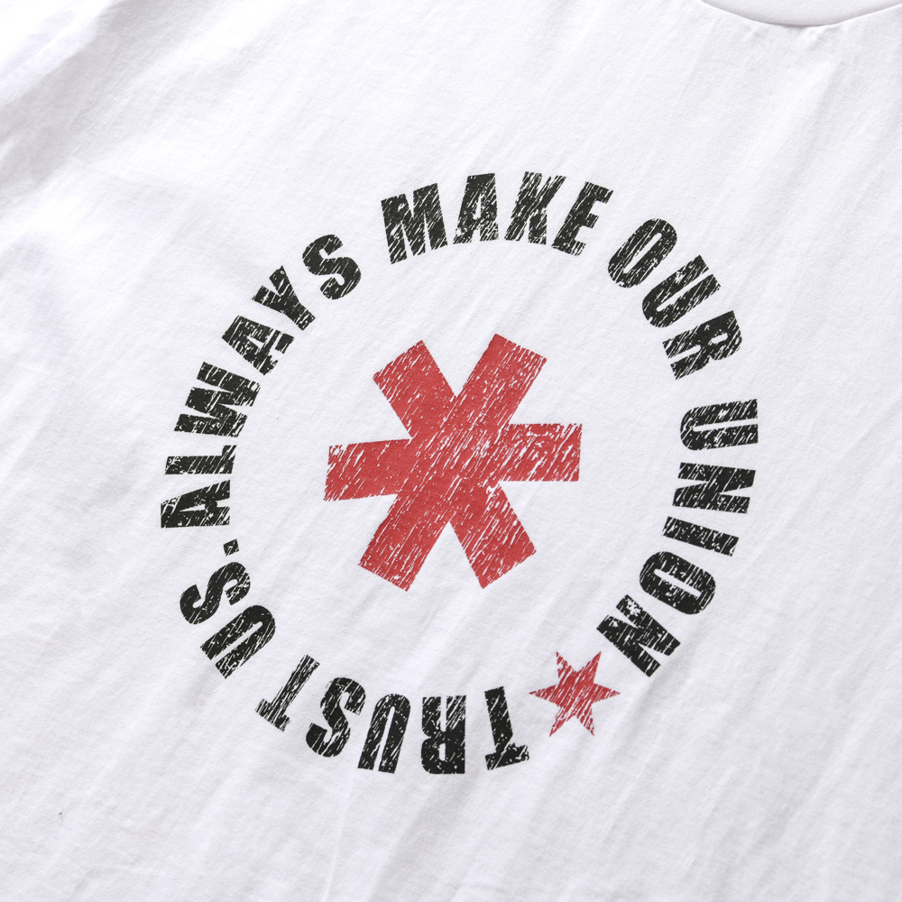 아모우 레터링 서클 하프 티셔츠 화이트(AMOU Lettering Circle Half T-Shirts White) - 3