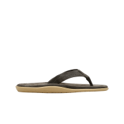 Island Slipper Unisex Charcoal Grey Classic Suede Y-Slide