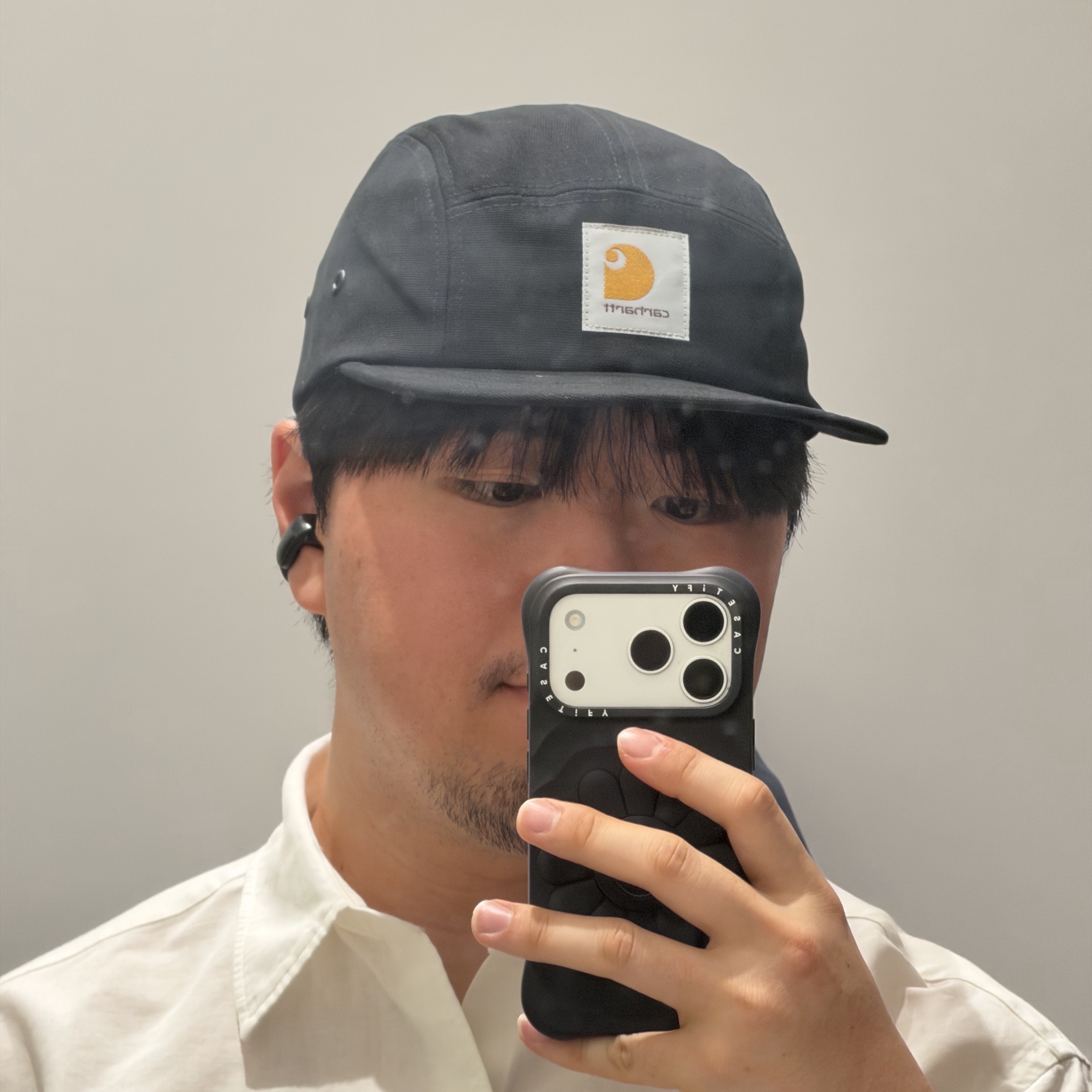 Carhartt WIP Backley Cap Black, Casetify x Murakami Takashi iPhone Special Edition Flowers Phone Case Sealed Case (1 Blind Box) 착용 스타일