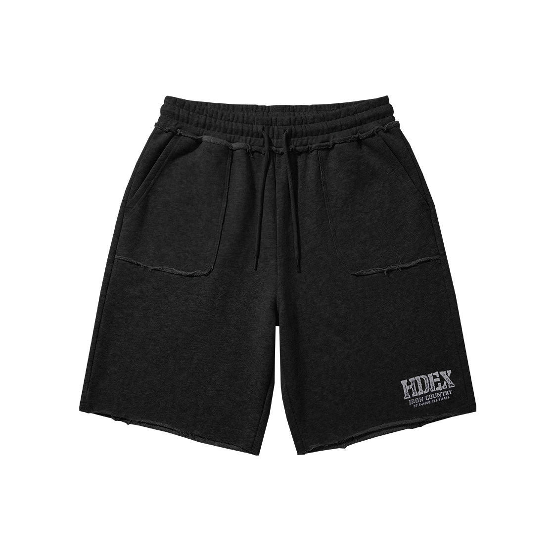 에이치덱스 코어 컷오프 버뮤다 스웨트 쇼츠 블랙(HDEX Core Cut-Off Bermuda Sweat Shorts Black)