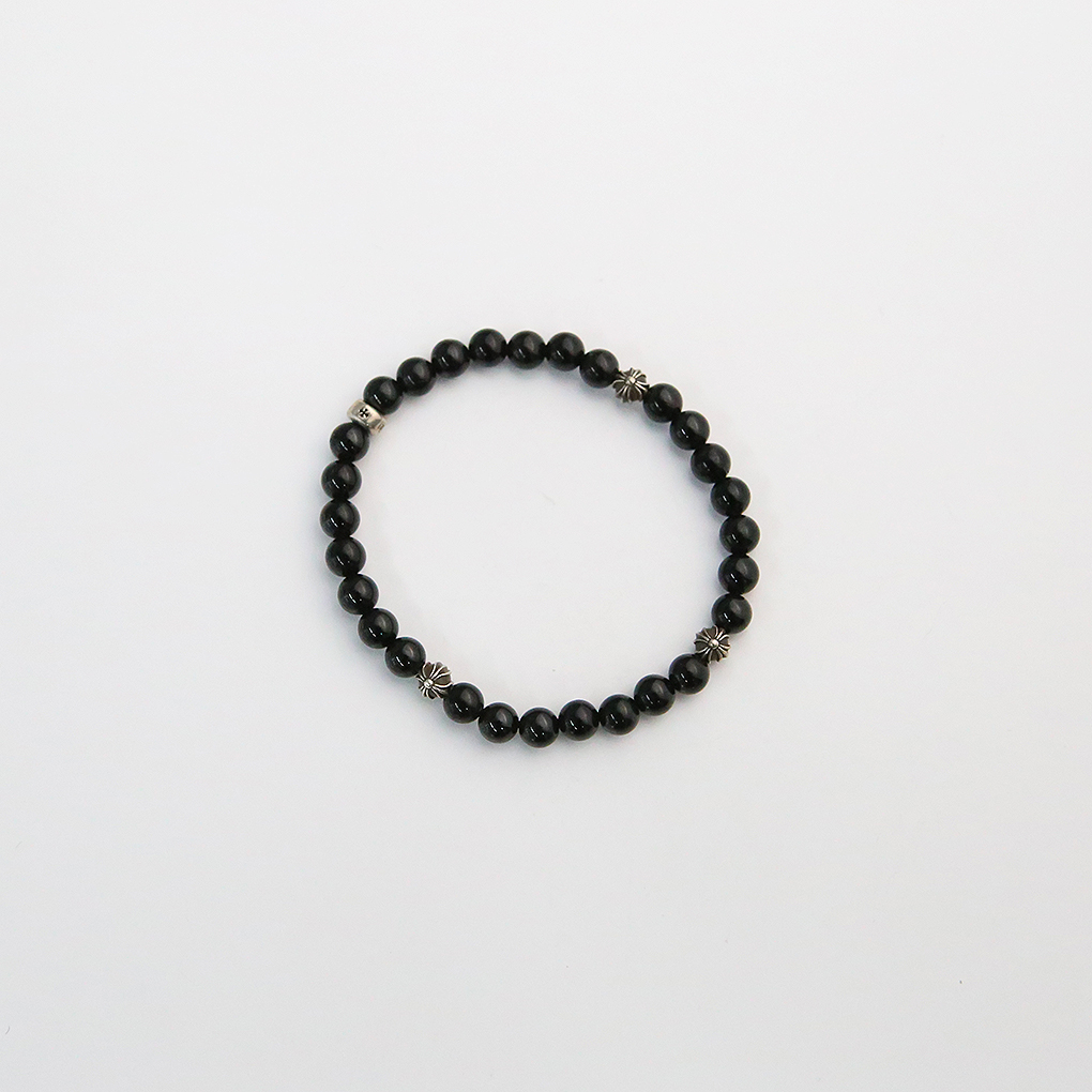 한스룸 크롬하츠 6mm 4 실버 볼 비즈 팔찌(Hansroom Chrome Hearts 6mm 4 Silver Balll Bead Bracelet) - 3