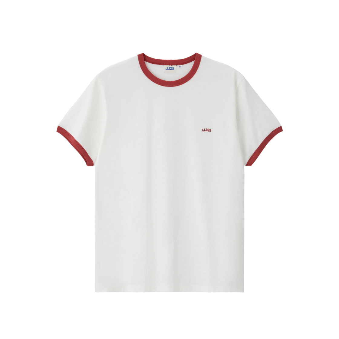 리지 리지 로고 링거 티셔츠 오프 화이트(LLEGE Llege Logo Ringer T-Shirt Off White)