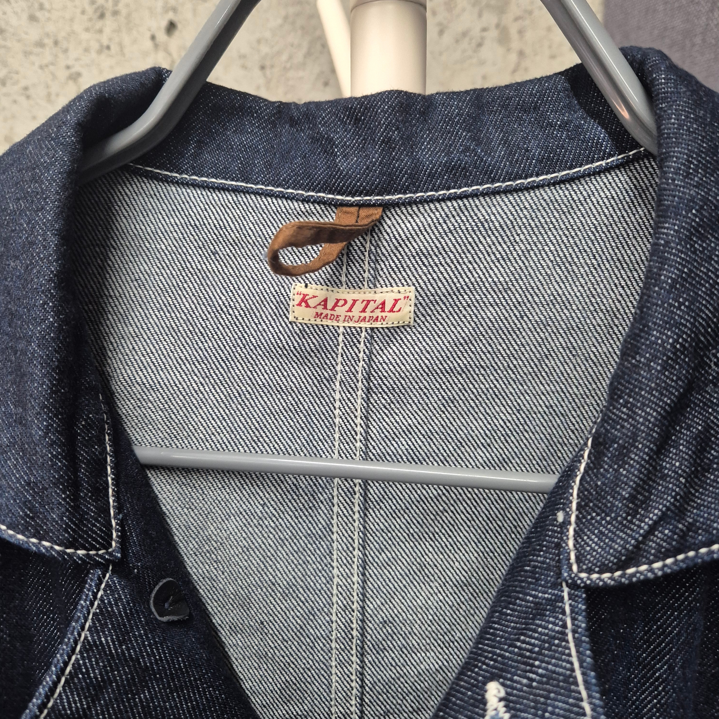 Kapital 11.5 oz. Denim & 8 oz. Denim Apple Man Coverall Indigo 착용 스타일 - 4