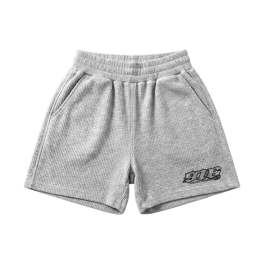 에이치덱스 클리어 916 와이드 와플 쇼츠 우먼 멜란지 그레이(HDEX Clear 916 Wide Waffle Shorts W Melange Gray)