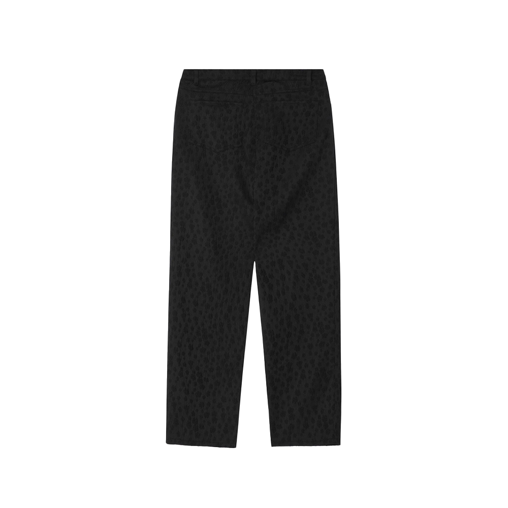 지비에이치 어패럴 자카드 스트레이트 팬츠 / 블랙(GBH APPAREL Jacquard Straight Pants / Black) - 2