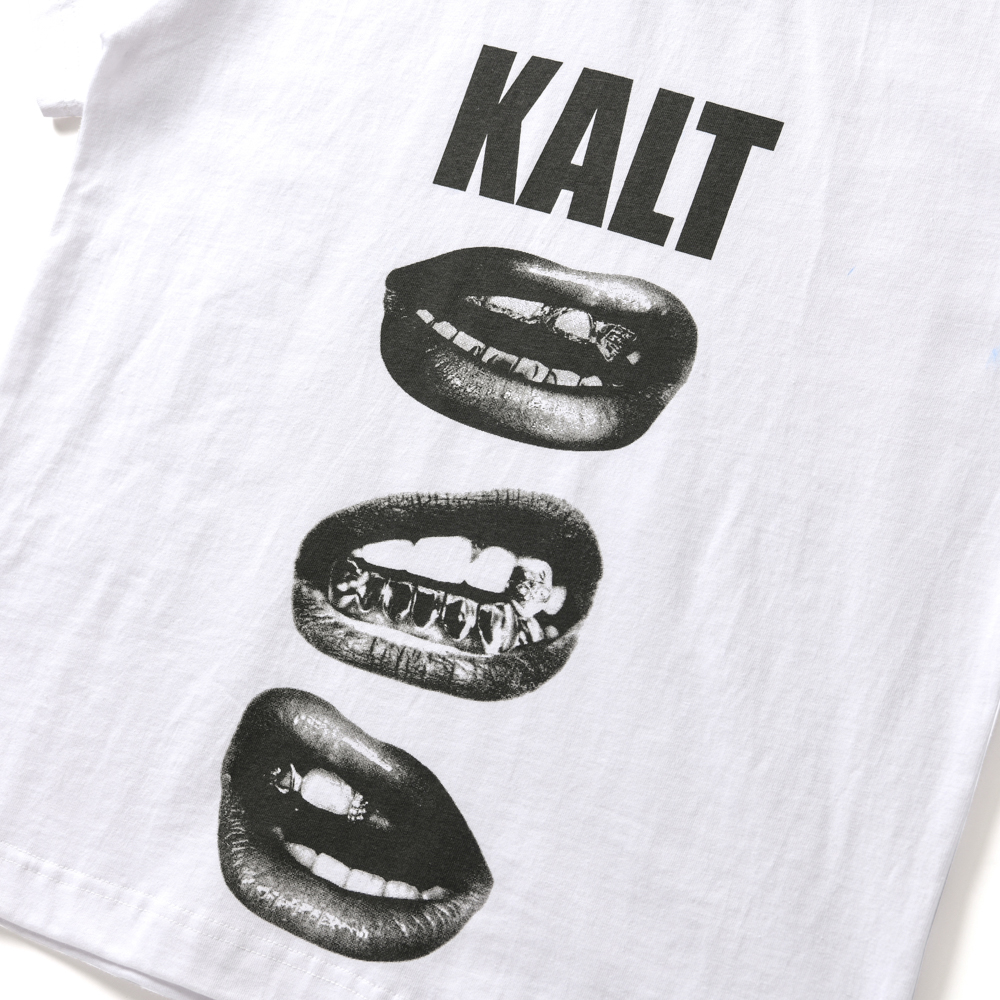 아모우 칼트 립스 하프 티셔츠 화이트(AMOU Kalt Lips Half T-Shirts White) - 3