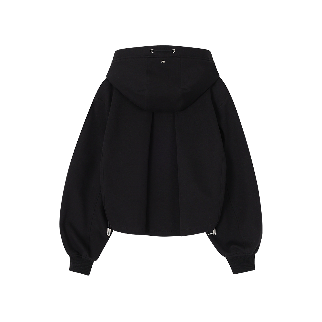 (W) 송지오 지제로 플레어 스트링 후드 집업 블랙((W) SONGZIO ZZERO Flare String Hood Zip Up Black) - 2