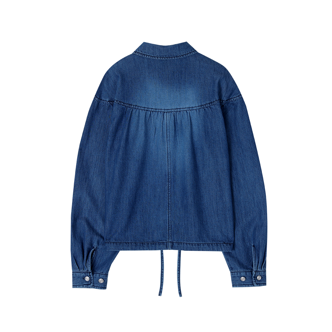 (W) 송지오 지제로 팬서 스트링 데님 셔츠 블루((W) SONGZIO ZZERO Panther String Denim Shirt Blue) - 2