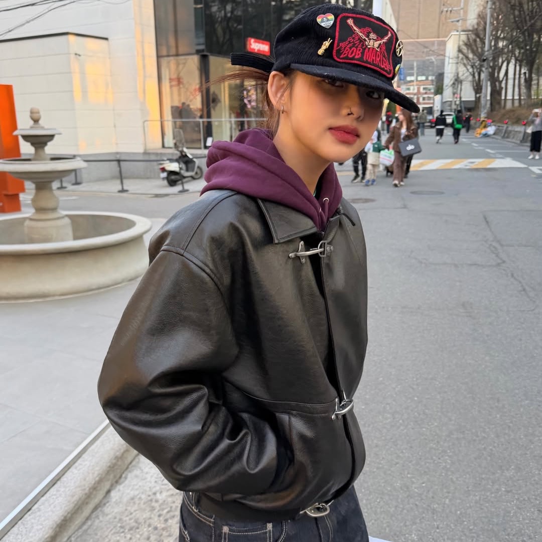 Supreme x MM6 Maison Margiela Split Stadium Jacket Navy - 26SS 착용 스타일 - 3