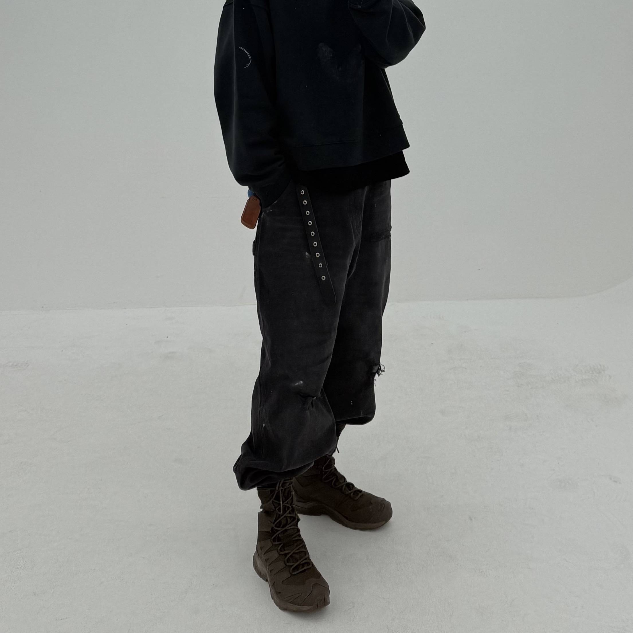 Salomon XA Forces Jungle Earth Brown, Hommless HMLS  Vintage 5 Panel Hat Navy 착용 스타일 - 1