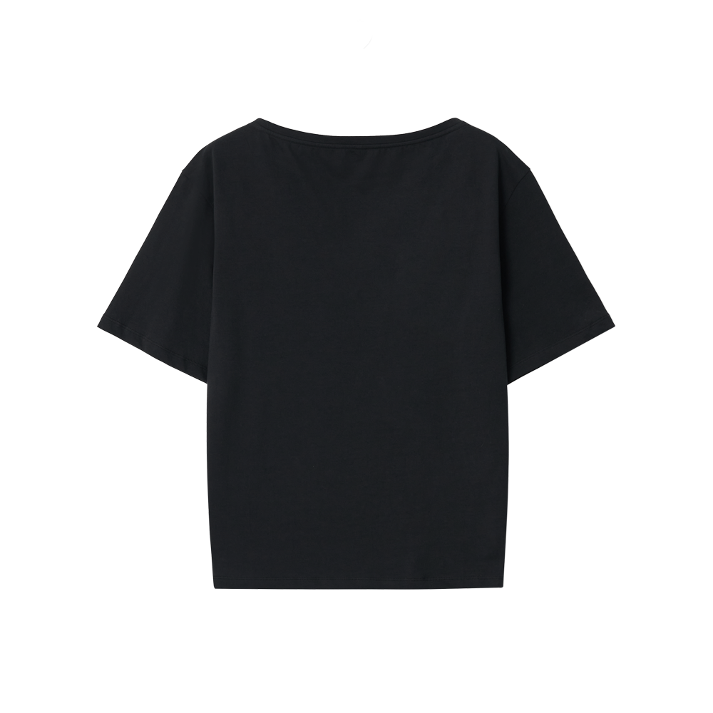 지비에이치 어패럴 언발란스 오프 숄더 탑 / 블랙(GBH APPAREL Unbalance Off Shoulder Top / Black) - 2