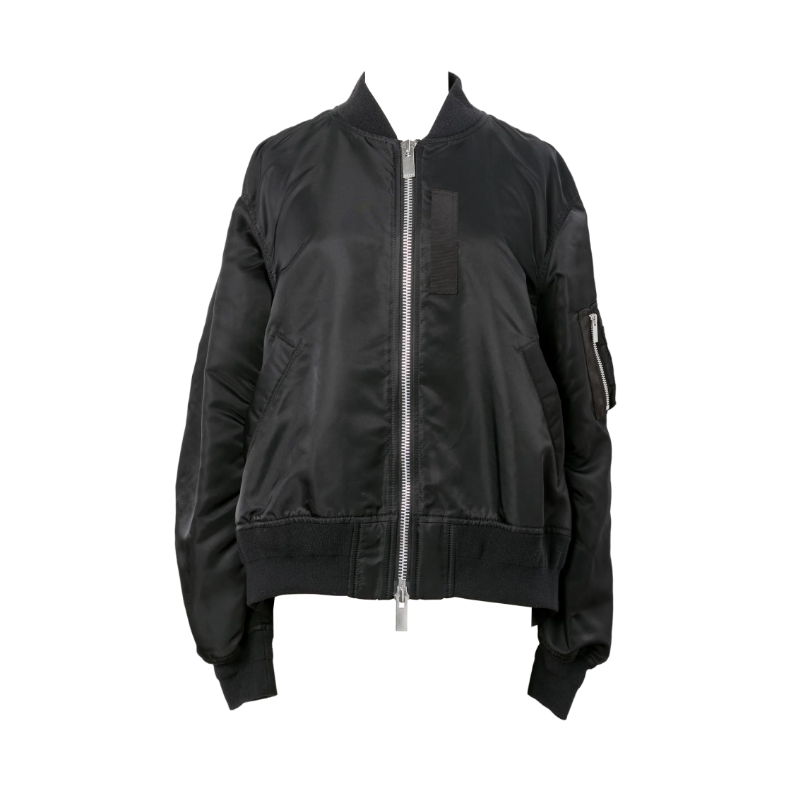 (W) 사카이 나일론 트윌 블루종 블랙((W) Sacai Nylon Twill Blouson Black)