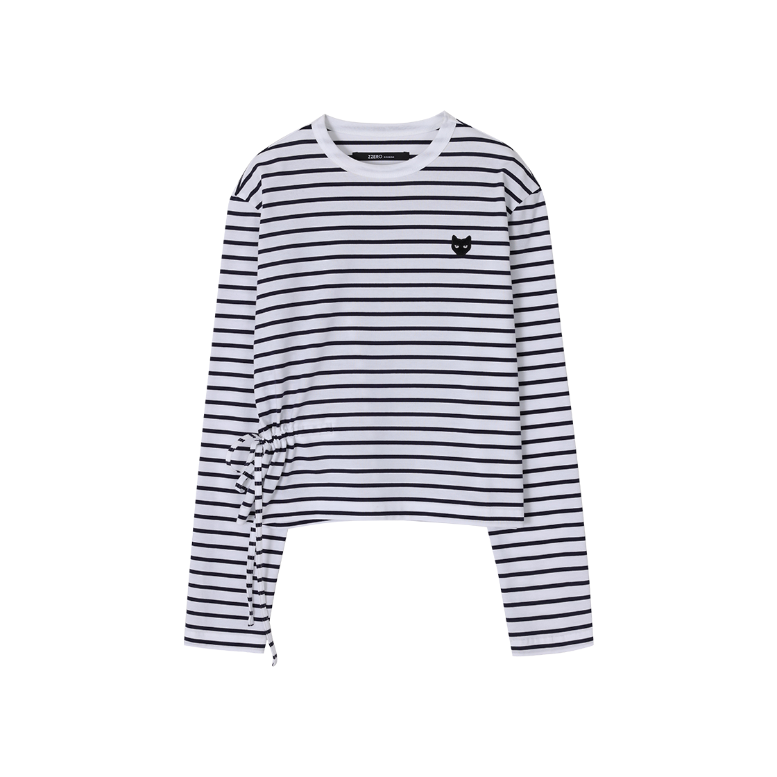 WI2TS813NY (W) SONGZIO ZZERO Waist Ribbon Long Sleeve Navy