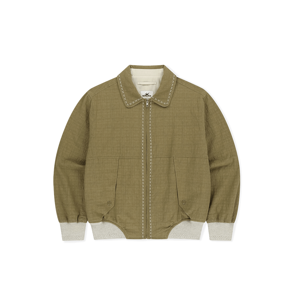 [트리플적립]썬러브 러프 스윙 자켓 카키([트리플적립]SUNLOVE Rough Swing Jacket Khaki)