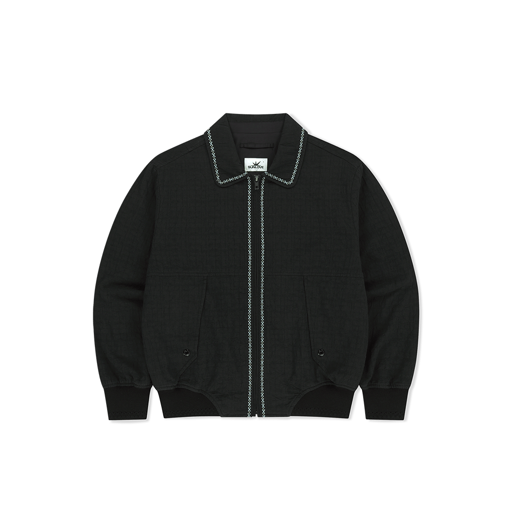 [트리플적립]썬러브 러프 스윙 자켓 블랙([트리플적립]SUNLOVE Rough Swing Jacket Black) - 1