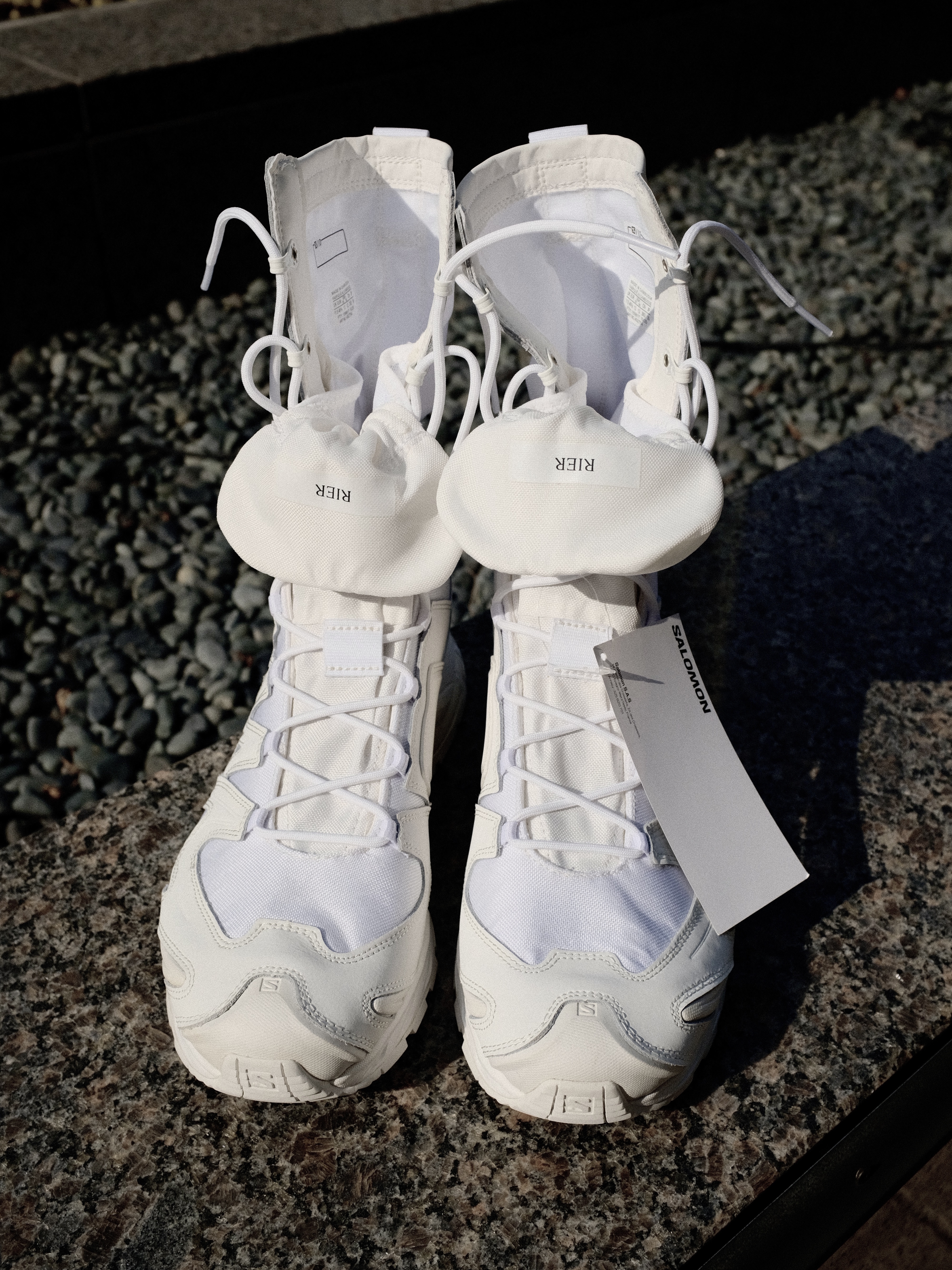 Salomon x Rier XA Jungle White 착용 스타일 - 2
