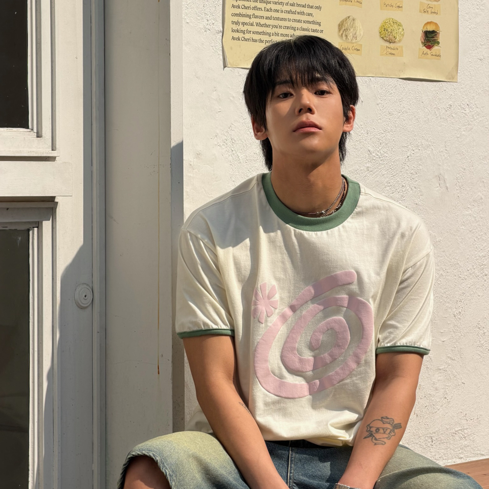 아모우 몰리 링거 티셔츠 아이보리(AMOU Molly Ringer T-Shirts Ivory) - 4