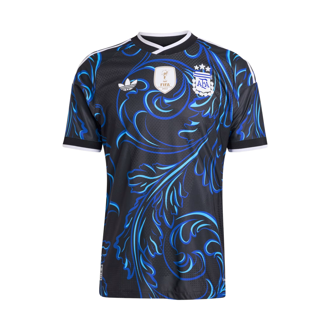아디다스 아르헨티나 2026 어웨이 어센틱 저지 블랙 루시드 블루 - KR 사이즈 (논 마킹 버전)(Adidas Argentina 2026 Away Authentic Jersey Black Lucid Blue - KR Sizing (Non Marking Ver.)) - 1