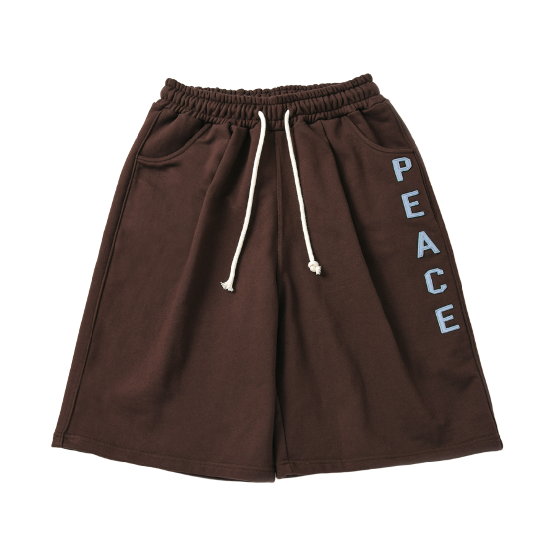 아모우 피스 원턱 버뮤다 팬츠 브라운(AMOU Peace One Tuck Bermuda Pants Brown)