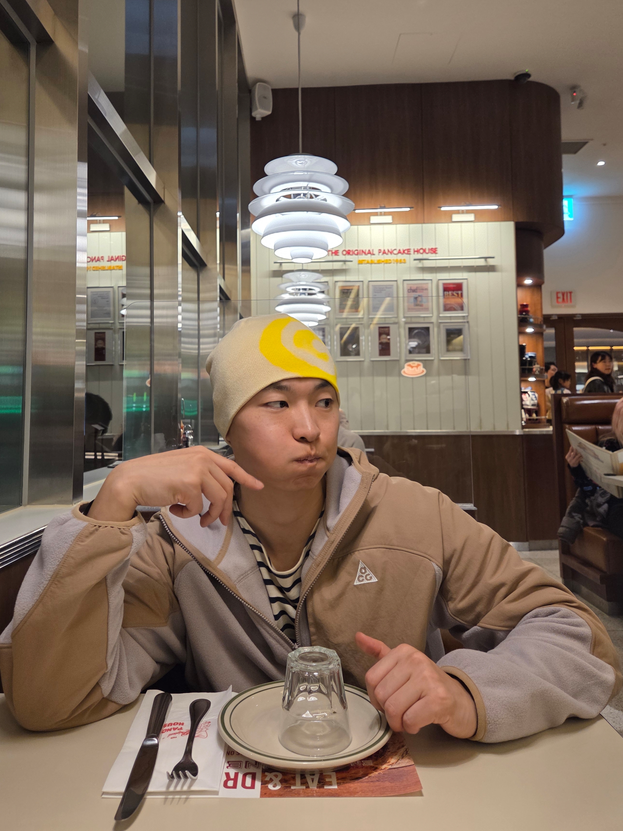 Nike ACG Wolf Tree Plus Full-Zip Hooded Mid Layer Parachute Beige College Grey - Asia, Ostrya Merino Swirl Beanie Citron - 24FW 착용 스타일 - 2
