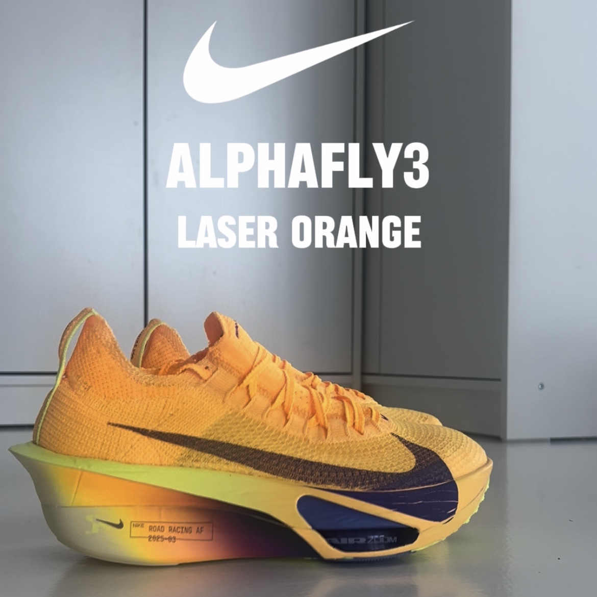 Nike Air Zoom Alphafly Next% 3 Laser Orange Citron Pulse 착용 스타일