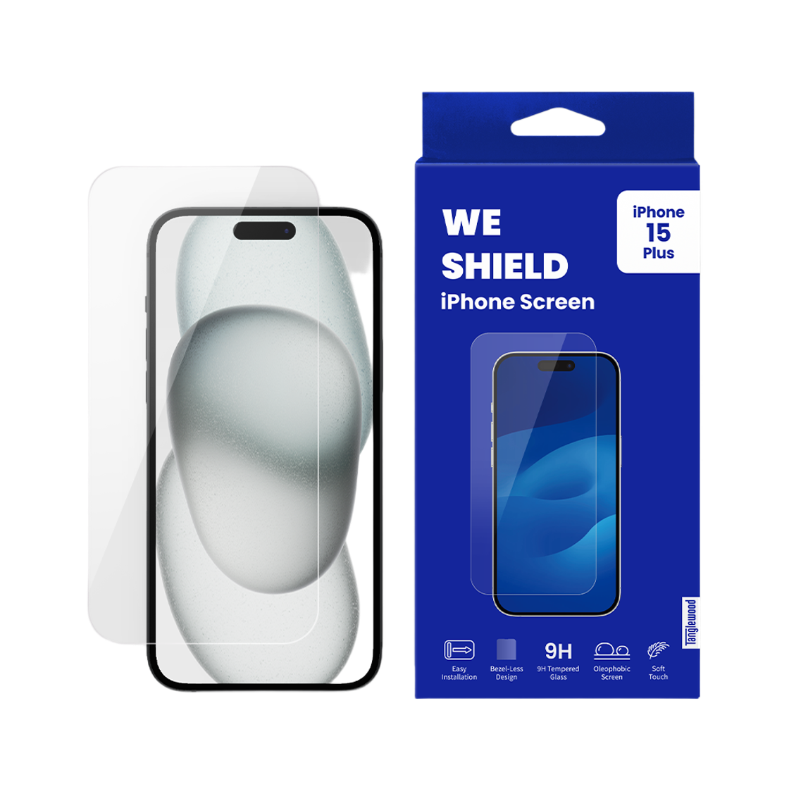 탱글우드 아이폰15시리즈 베젤리스 강화유리 액정보호필름(Tanglewood iPhone 15 Series Bezel-less Tempered Glass Screen Protector) - 2