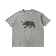AMOU Cali Bear Half T-Shirts Gray