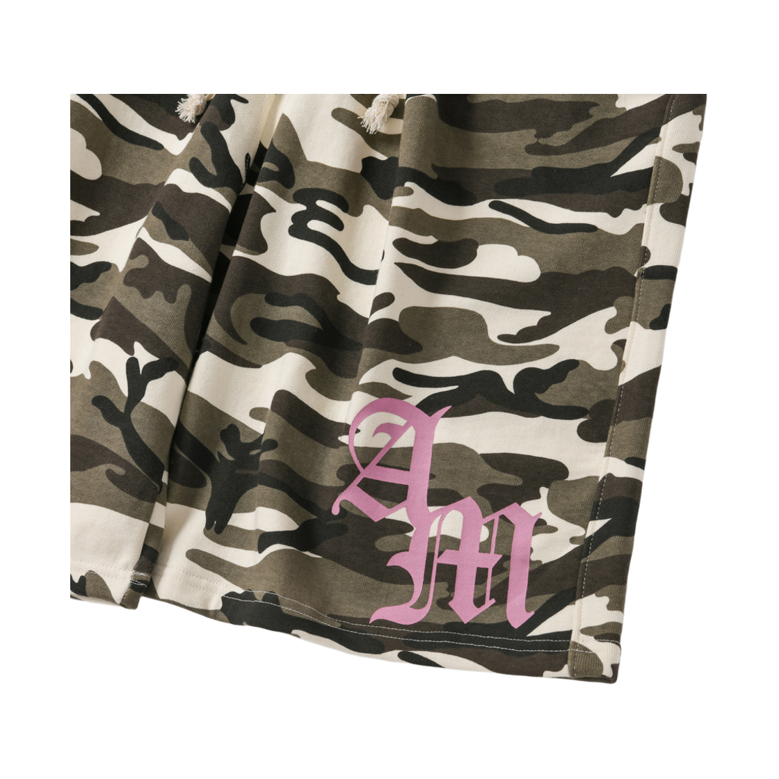 아모우 카모 원턱 버뮤다 팬츠 베이지(AMOU Camo One Tuck Bermuda Pants Beige) - 2