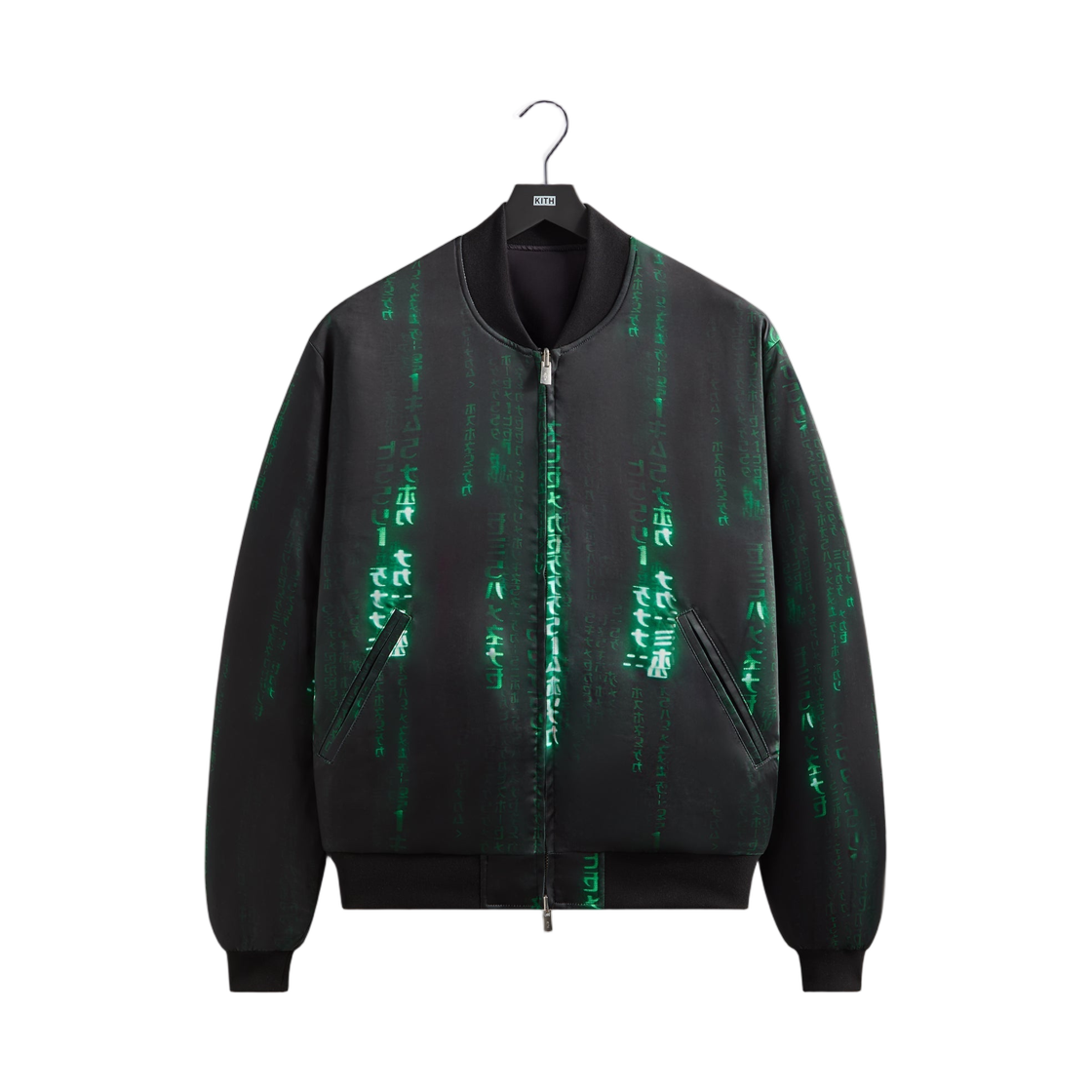 키스 x 매트릭스 반스 사틴 봄버 자켓 블랙(Kith x Matrix Vance Satin Bomber Jacket Black)