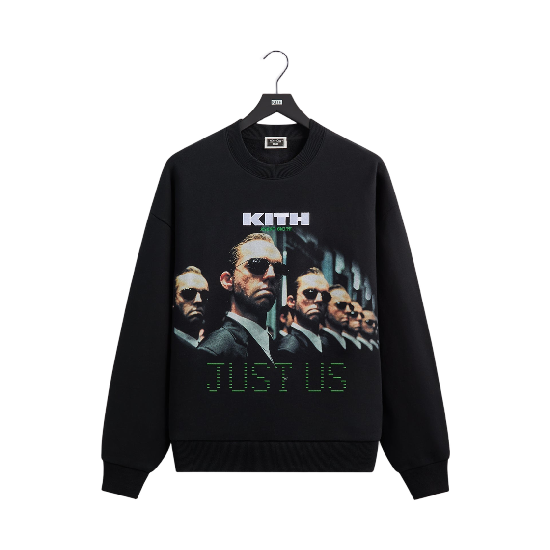 키스 x 매트릭스 저스트 어스 빈티지 넬슨 크루넥 블랙(Kith x Matrix Just Us Vintage Nelson Crewneck Black)