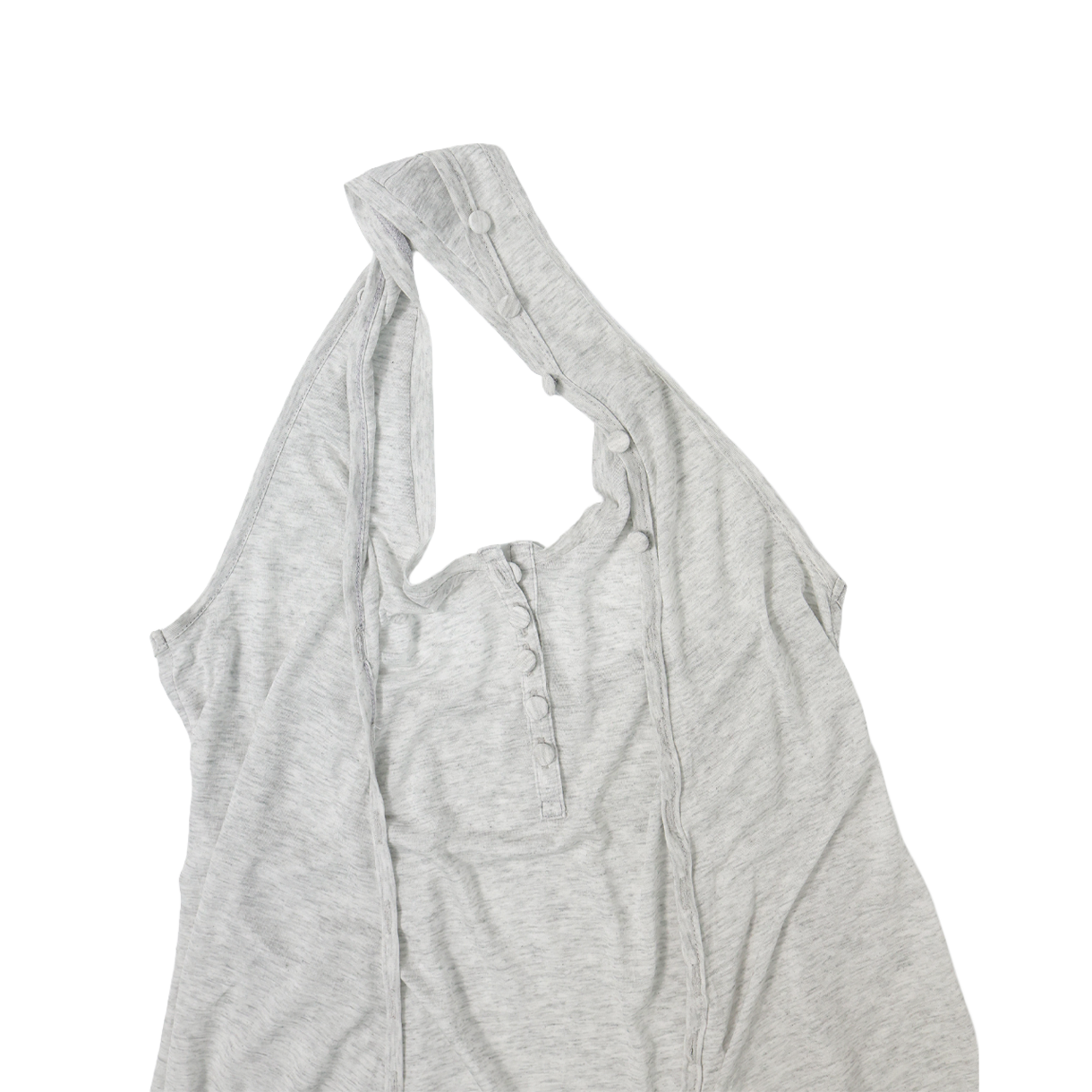 울리카 상투스 우먼 홀터 랩 슬리브리스 라이트 그레이 - 26SS(Ulika Sanctus Women Halter Wrap Sleeveless Light Grey - 26SS) - 3