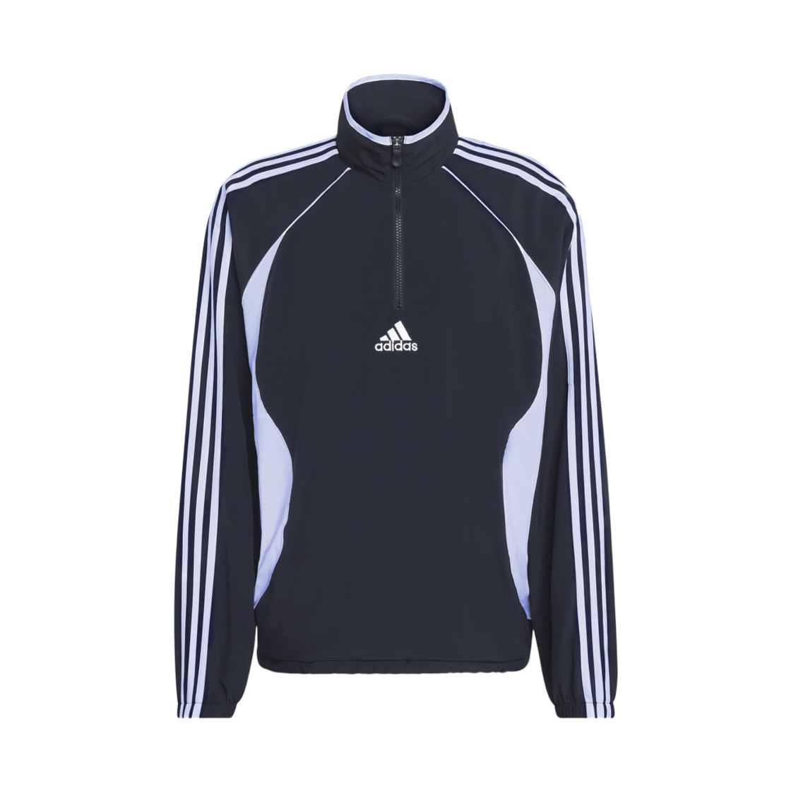 KE2762 Adidas Teamgeist Half Zip Sweatshirt Black White - KR Sizing