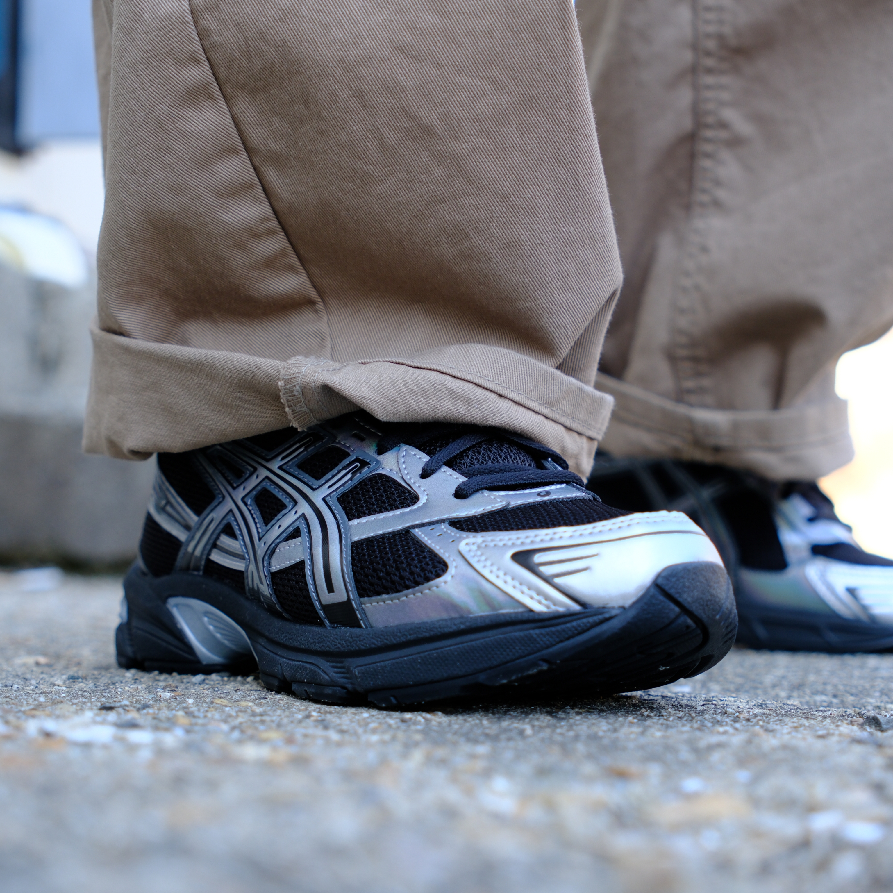 Asics Gel-1130 Black Pure Silver 착용 스타일 - 3
