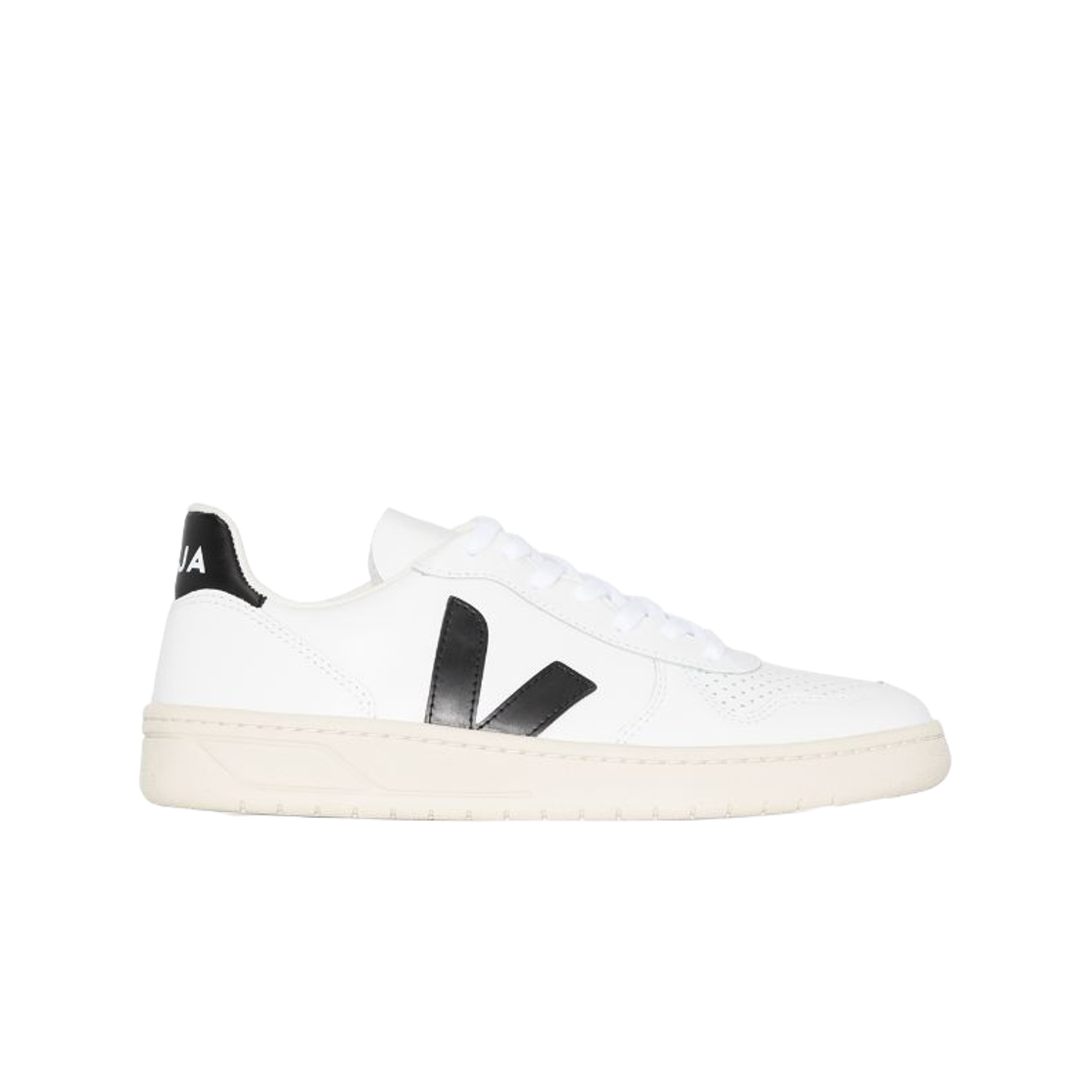베자 V-10 레더 화이트 블랙(Veja V-10 Leather White Black)