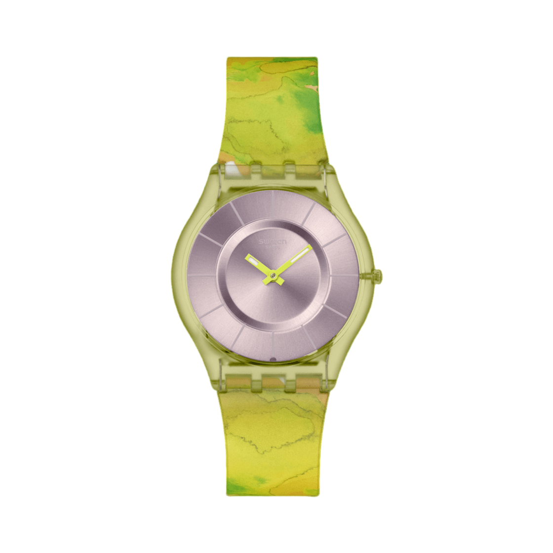 스와치 파라다이스 캐노피 34mm 쿼츠 베이지 그린(Swatch Paradise Canopy 34mm Quartz Beige Green)