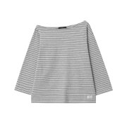 GBH APPAREL Off Shoulder Stripe Top / Grey
