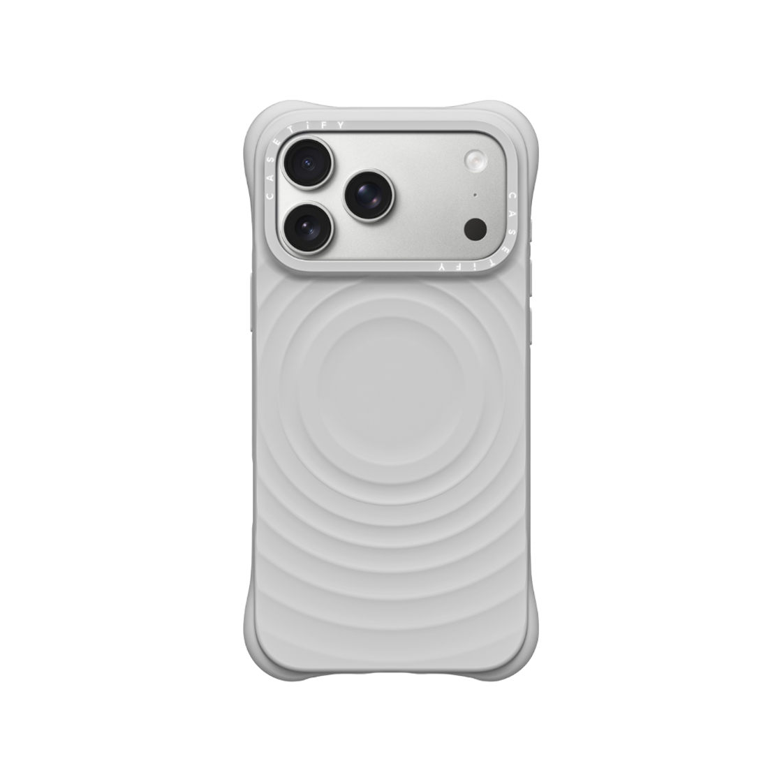 케이스티파이 에센셜 아이폰 리플 케이스 페블 그레이(Casetify Essentials iPhone Ripple Case Pebble Grey)