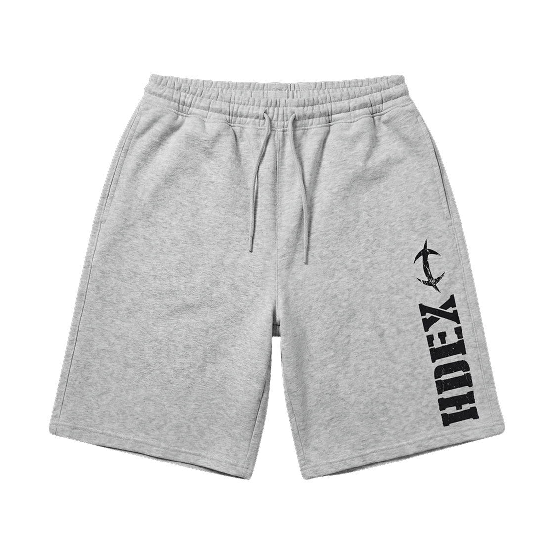 에이치덱스 브레이크 메인로고 버뮤다 쇼츠 멜란지 화이트(HDEX Brake Main Logo Bermuda Shorts Melange White)