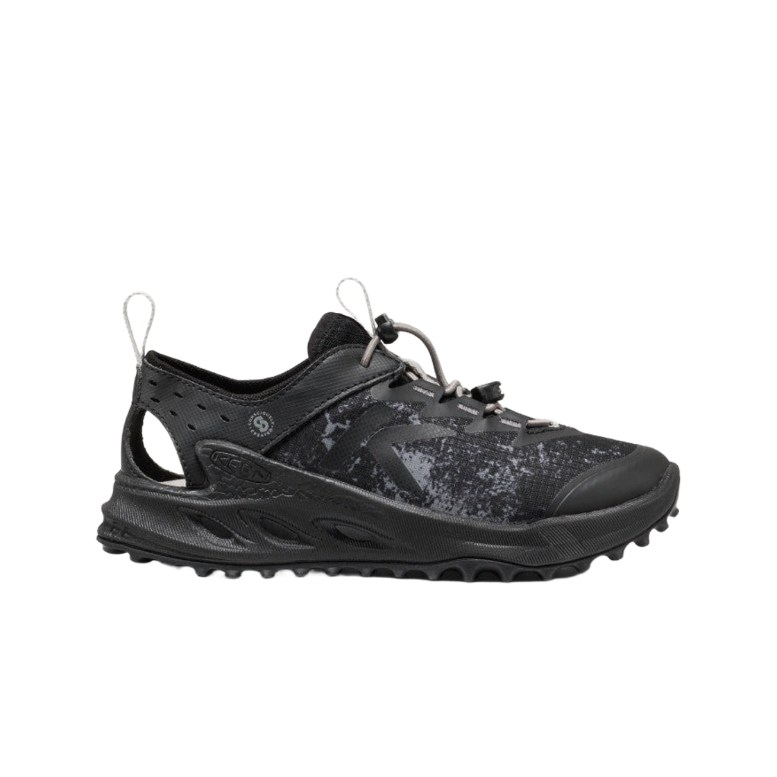 (키즈) 킨 자이오닉 ADV 샌들 블랙 스틸 그레이((Kids) Keen Zionic ADV Sandal Black Steel Grey) - 1