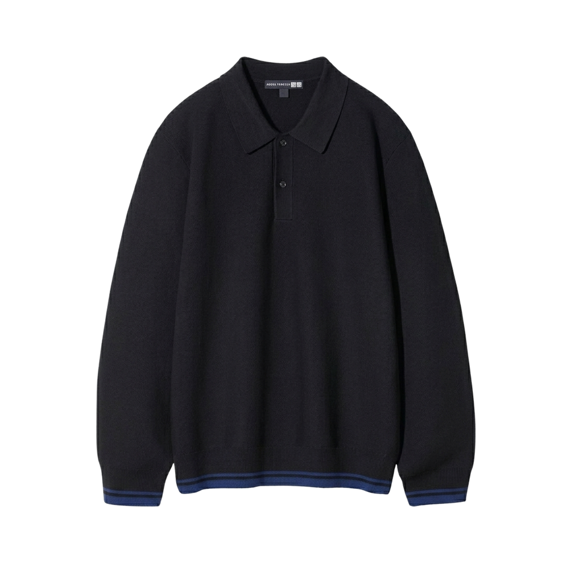 유니클로 x 로저 페더러 워셔블 3D 니트 심리스 폴로 셔츠 블랙(Uniqlo x Roger Federer Washable 3D Knit Seamless Polo Shirt Black)