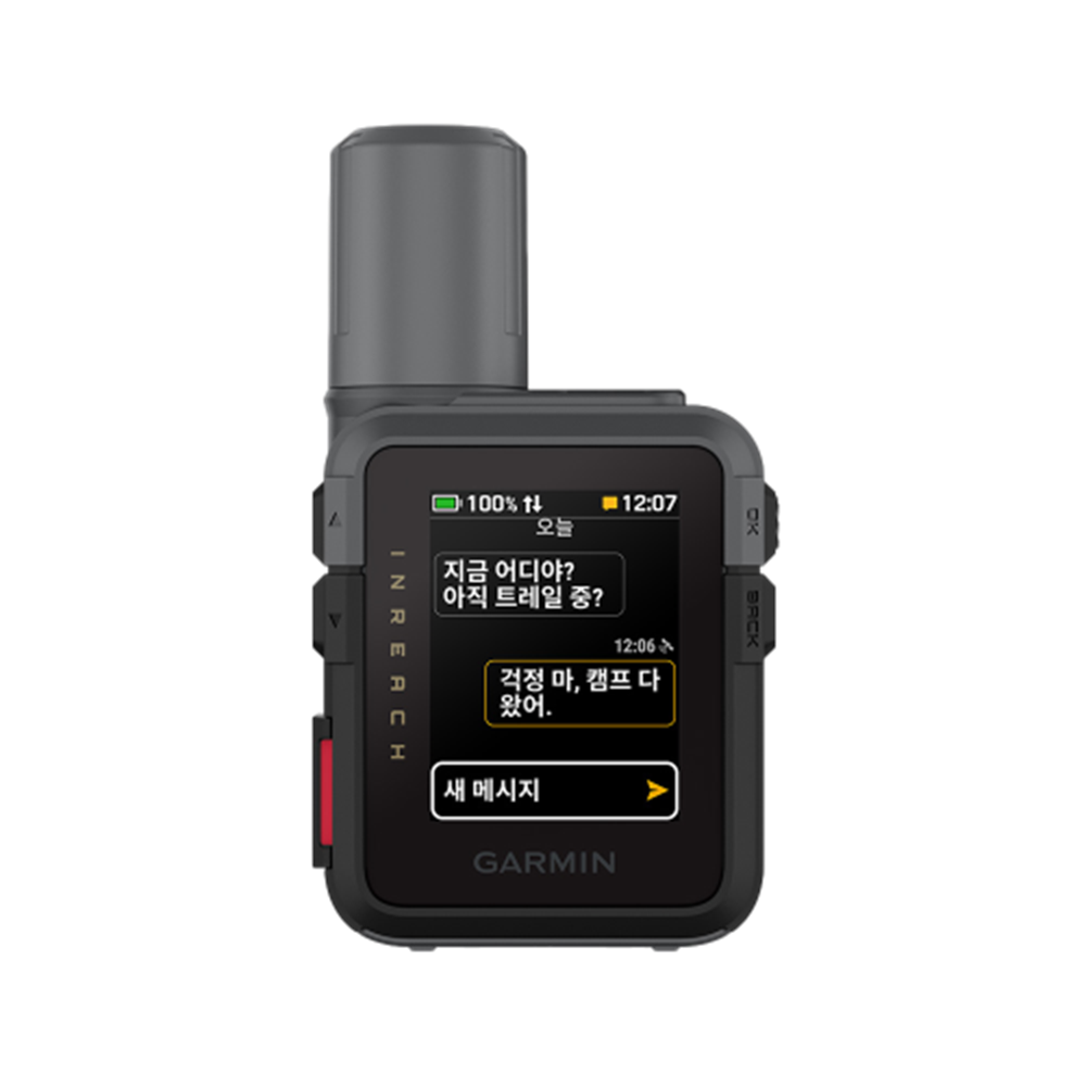 가민 인리치 미니3 블랙 GPS 컴팩트 SOS 위성 통신기(Garmin inReach Mini 3, GPS, Asia, AA4998_010-03387-20)