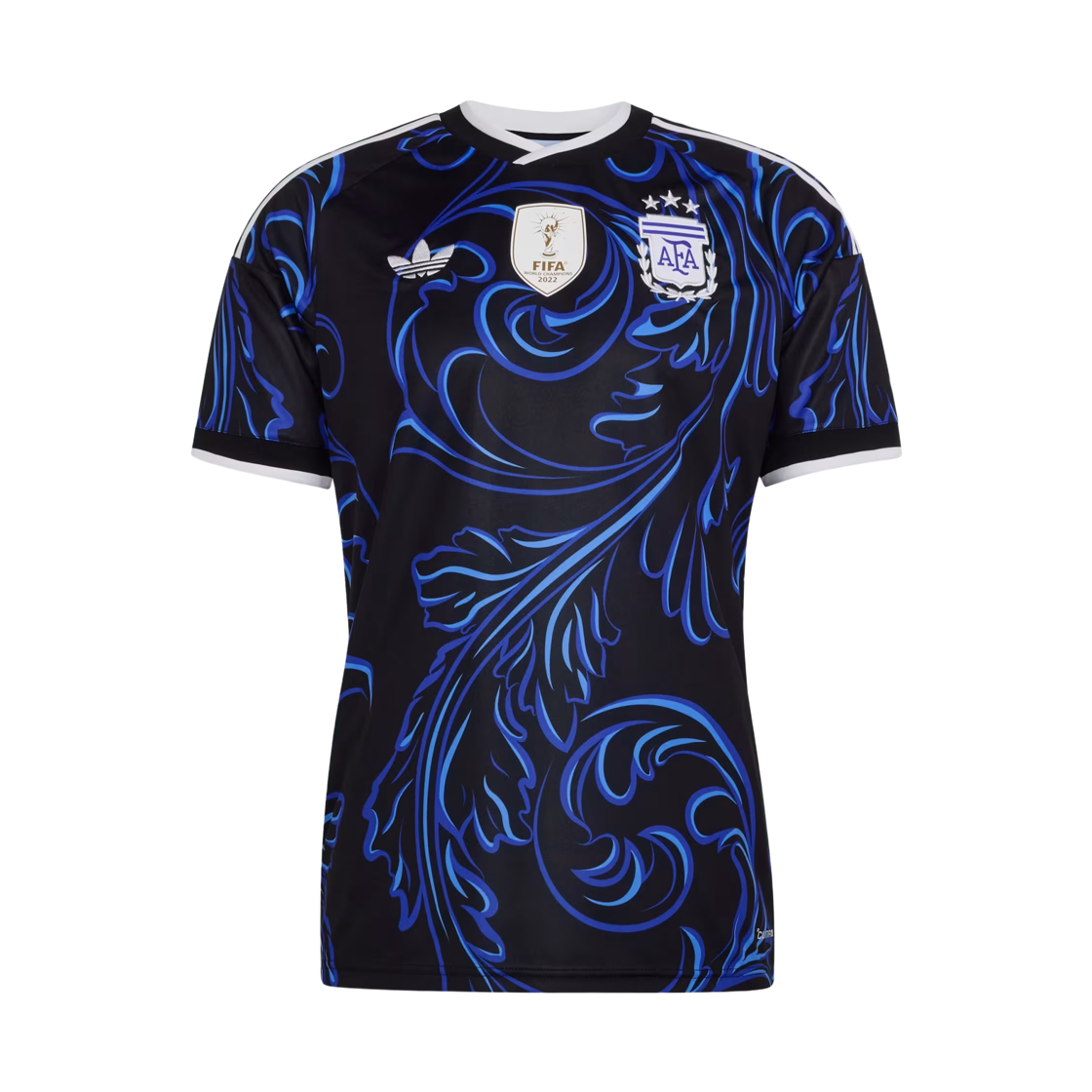 아디다스 아르헨티나 2026 어웨이 저지 블랙 루시드 블루 - KR 사이즈 (논 마킹 버전)(Adidas Argentina 2026 Away Jersey Black Lucid Blue - KR Sizing (Non Marking Ver.)) - 1