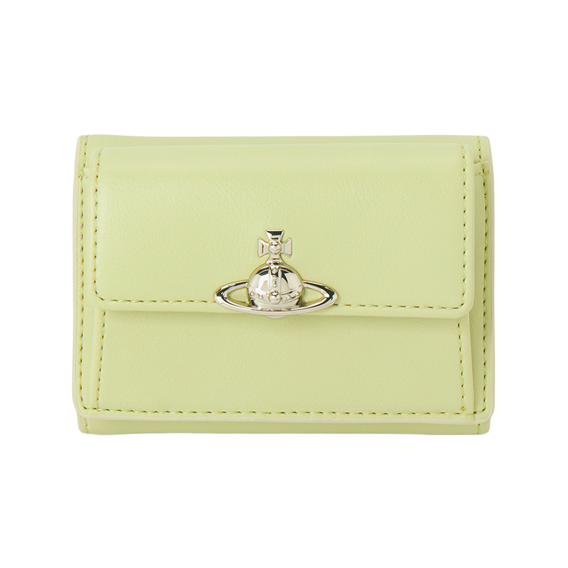 5115002TW-S0026-M404 Vivienne Westwood Orb Logo Wallet Pastel Green
