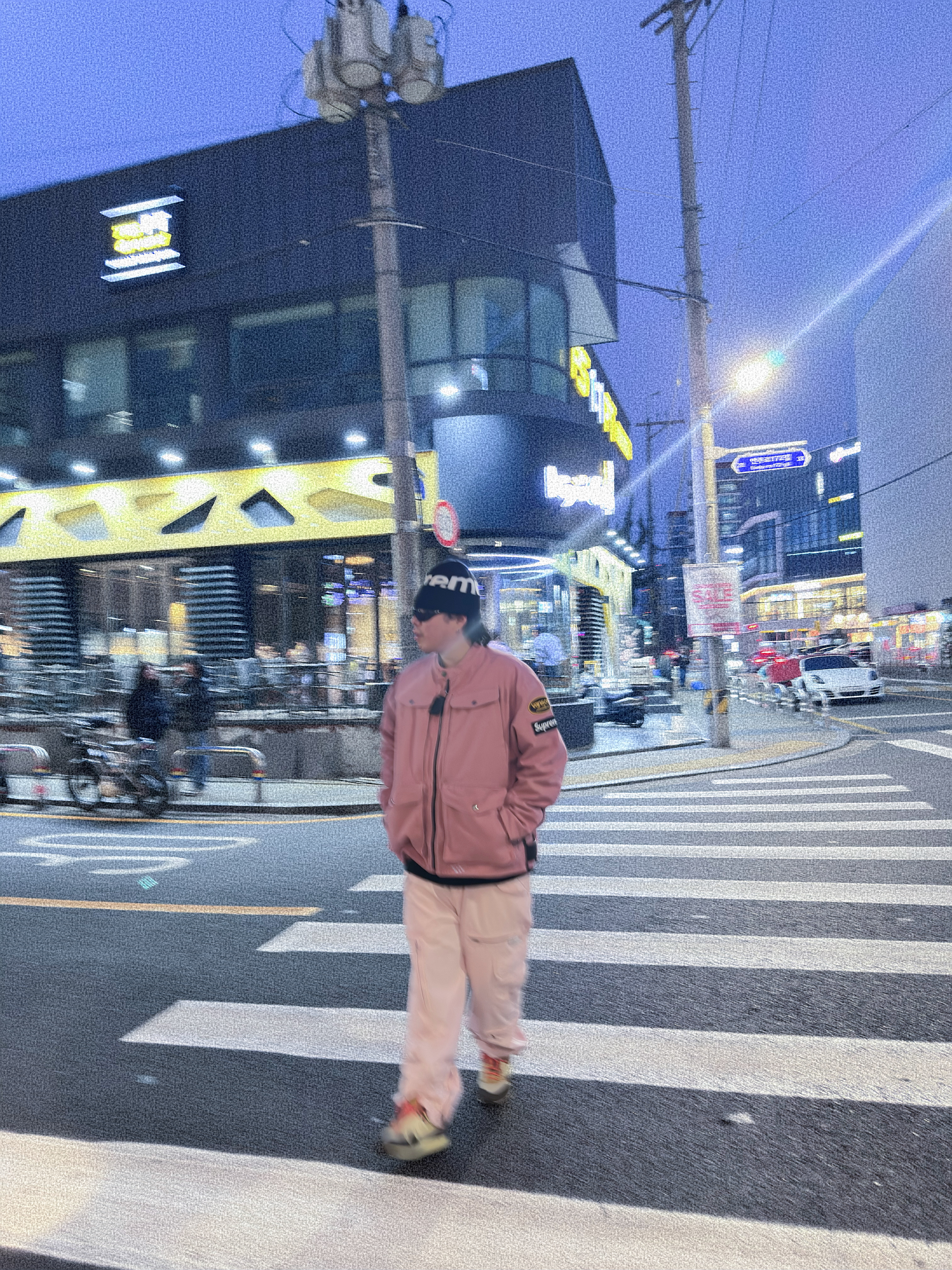 Supreme x Vanson Leathers Cordura Jacket Pink - 26SS, Oakley Eye Jacket Redux Matte Black Frame Prizm Grey Lenses High Bridge Fit 착용 스타일 - 4