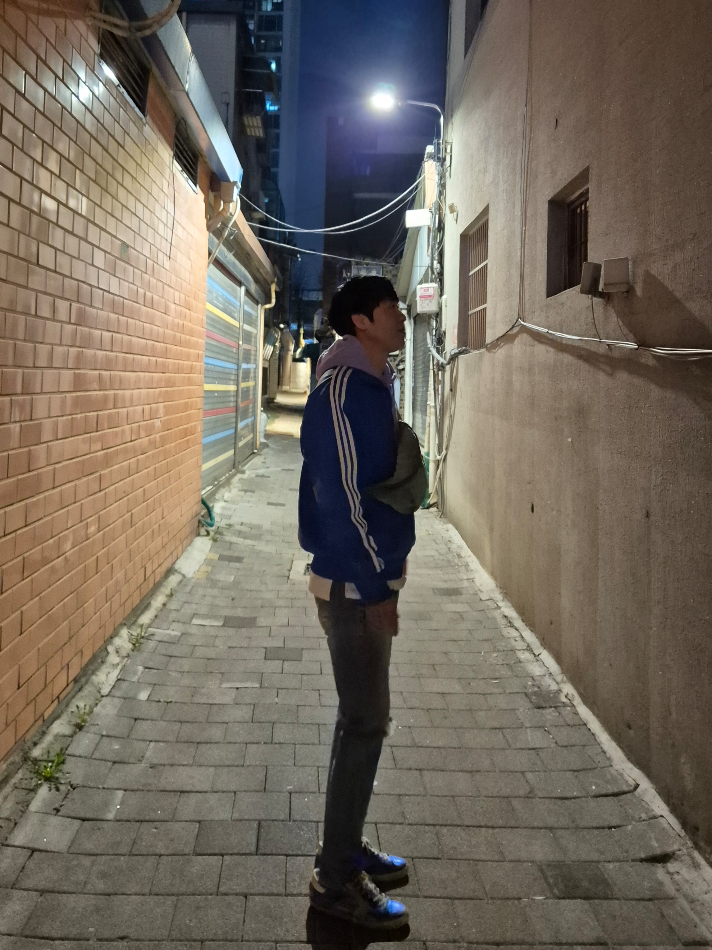Palace P-3 Snake Applique Hood Lilac - 23SS, Diesel Genes Belt Bag In Marbled Denim Black 착용 스타일 - 3
